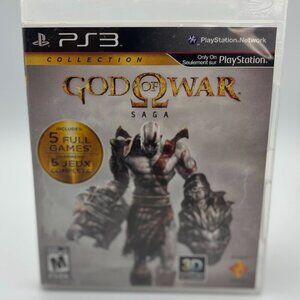 God of War Saga PS3 Playstation 3 2 Disc Set With Manual